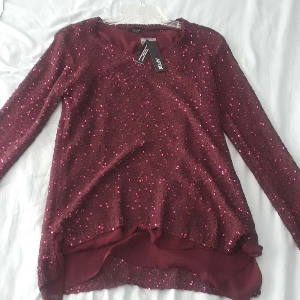 Burgundy sweater